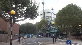 Grenfell Tower demolition in progress eight years following tragedy - Lancaster Road