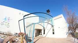 Forster falls off the roof