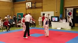 10 yr old wins GOLD! Taekwondo final Southern Area Open 2015