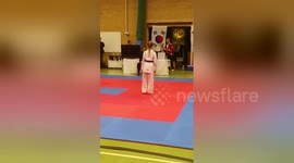 Newsflare Edit - 10 year old wins GOLD taekwondo poomse final