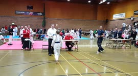 A fathers pride 10 year old wins Gold and trophy Taekwondo