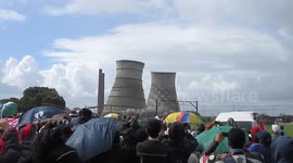 Demolition of Athlone Power Station's Cooling Towers, Cape Town, South Africa