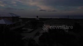 Time laps of beach from sunrise to sunset