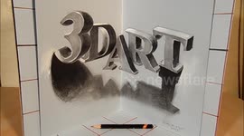 Drawing 3D Art Letters, Three Dimensional Space