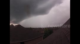 Intense video of a microburst striking Moore, OK