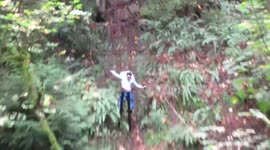Skiing in the Oregon Forest