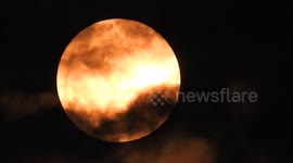 Stunning footage of the Moon over Brazil