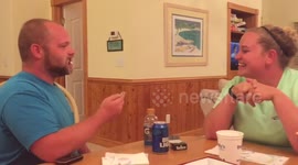 Man proposes to girlfriend while playing Speak Out