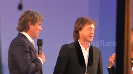 Paul McCartney and Ringo Starr get together for Beatles Documentary premiere in London