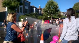 Summer Street Festival Water Rainbow