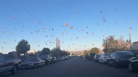 Locals amazed by hundreds of hot air balloons over home in Albuquerque