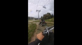 Mountain Tricycles Race Downhill In Switzerland
