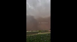 Dust Storm Over Sabino, Brazil