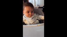 First time trying carrots with unexpected reaction