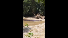 Bahau River Rapids Make for Difficult Passage