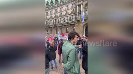 Hamburg Crowds Gather For Vigil Demanding Release Of Hostages