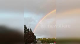 US: Vivid Rainbow Appears Over Orchard Park, New York