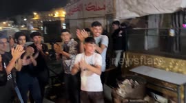 Palestinians celebrate in Gaza after US announces cease-fire plan approval