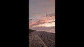 Tranquil coastal sunrise in Emerald Isle, North Carolina, USA