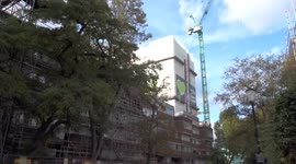 Grenfell Tower demolition in progress eight year following the 2017 tragedy - Grenfell Road