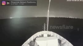UNCAPTIONED: Gaza Aid Flotilla Intercepted by Israeli Forces in International Waters