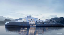 UNCAPTIONED: British design firm unveils £300m megayacht