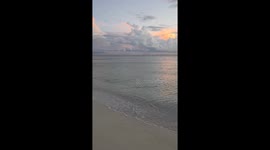 Serene sunset over the horizon in Anna Maria Island, Florida, USA