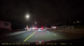 Semi-Truck Loses Control