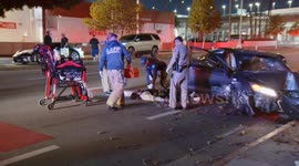 US, Los Angeles: Downtown Los Angeles Man Seriously Injured In Crash