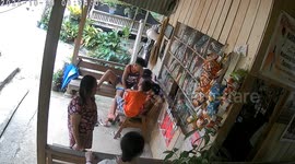 Security video captures powerful 7.6 magnitude earthquake in Manay, Davao Oriental, Philippines