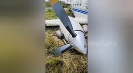 UP Airstrip Incident: Private Plane Skids; Passengers Unharmed