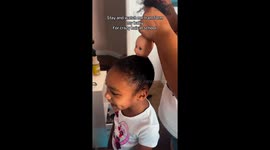 A cute little girl gets ready for Crazy Day at School!!