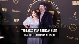 Ted Lasso star Brendan Hunt marries Shannon Nelson