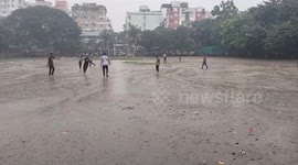 Rainy Day Football Fun in Dhaka