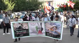 Lebanon: Lebanese people in Tripoli celebrate Gaza ceasefire
