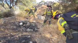 Firefighting Teams Work to Consolidate Perimeter at IF Almorox Wildfire