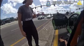 Police Officer Rescues Kitten After Daring Dash Across Busy Highway