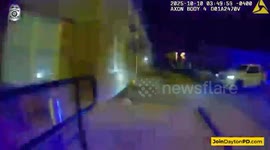Dayton, Ohio Officer Rescues Woman Trapped Inside Burning Home