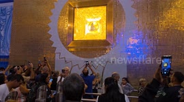 Brazil: Pilligrims admire Our Lady of Aparecida
