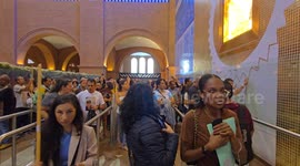 Brazil: corridor of the image of Our Lady of Aparecida