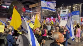 Israel: Families of Israeli captives stage protest in Haifa
