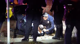 US, Los Angeles: Green Meadows LAPD-Involved Pursuit Crash