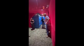 Running Into a Red Curtain
