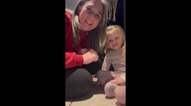 Toddler Is Very Good at Putting on Socks