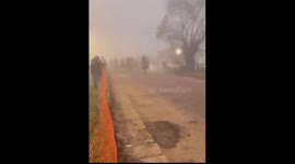 Bucking Horse in the Front of a Horse Raid