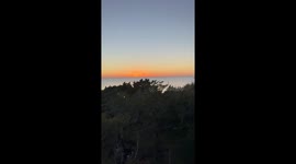 Golden sunset reflected over the waters of North Carolina, USA