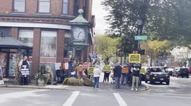 Protest in Bennington Vermont