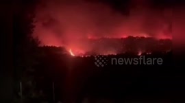 Wildfire burns 500 hectares sparking evacuations in Spain