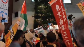 Japan: Protesters Gather Near Israeli Embassy on Second Anniversary of Hamas Attacks