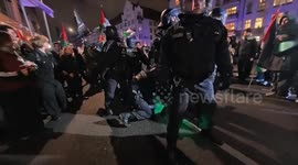 Clashes break out at ‘United 4 Gaza’ protest in Berlin, police make arrests